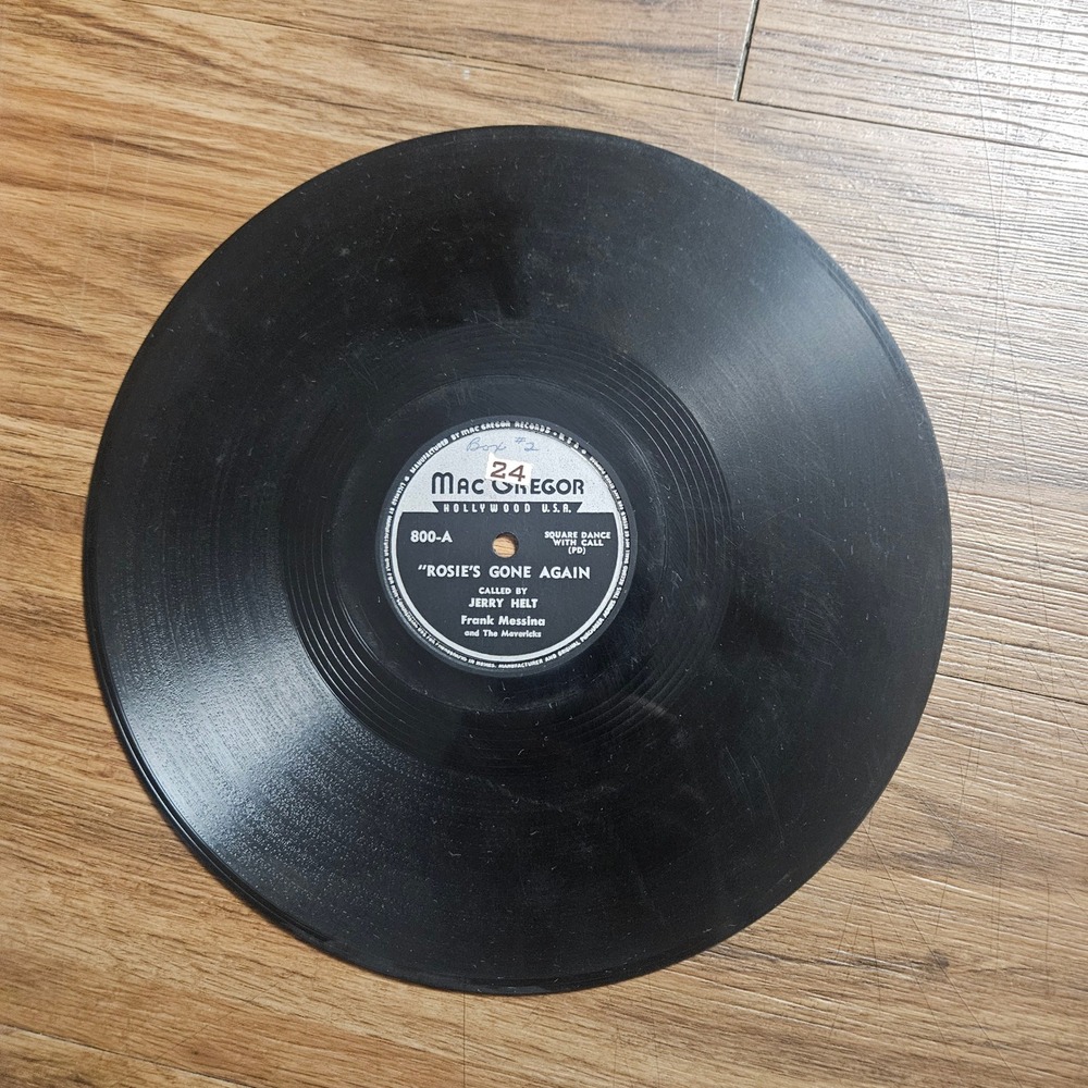 Jerry Helt,  Frank Messina and The Mavericks - Rosie's Gone Again 78 RPM V+/V+‎